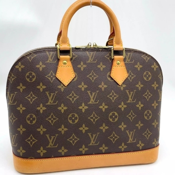 Louis Vuitton Alma PM Handbag in Monogram Canvas and Leather in Brown - Picture 3 of 16